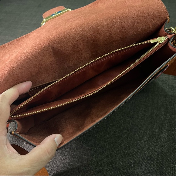 COACH -Tabby Colorblock Mixed Leather Shoulder Bag/handbag/clutch - NWOT - Picture 8 of 12